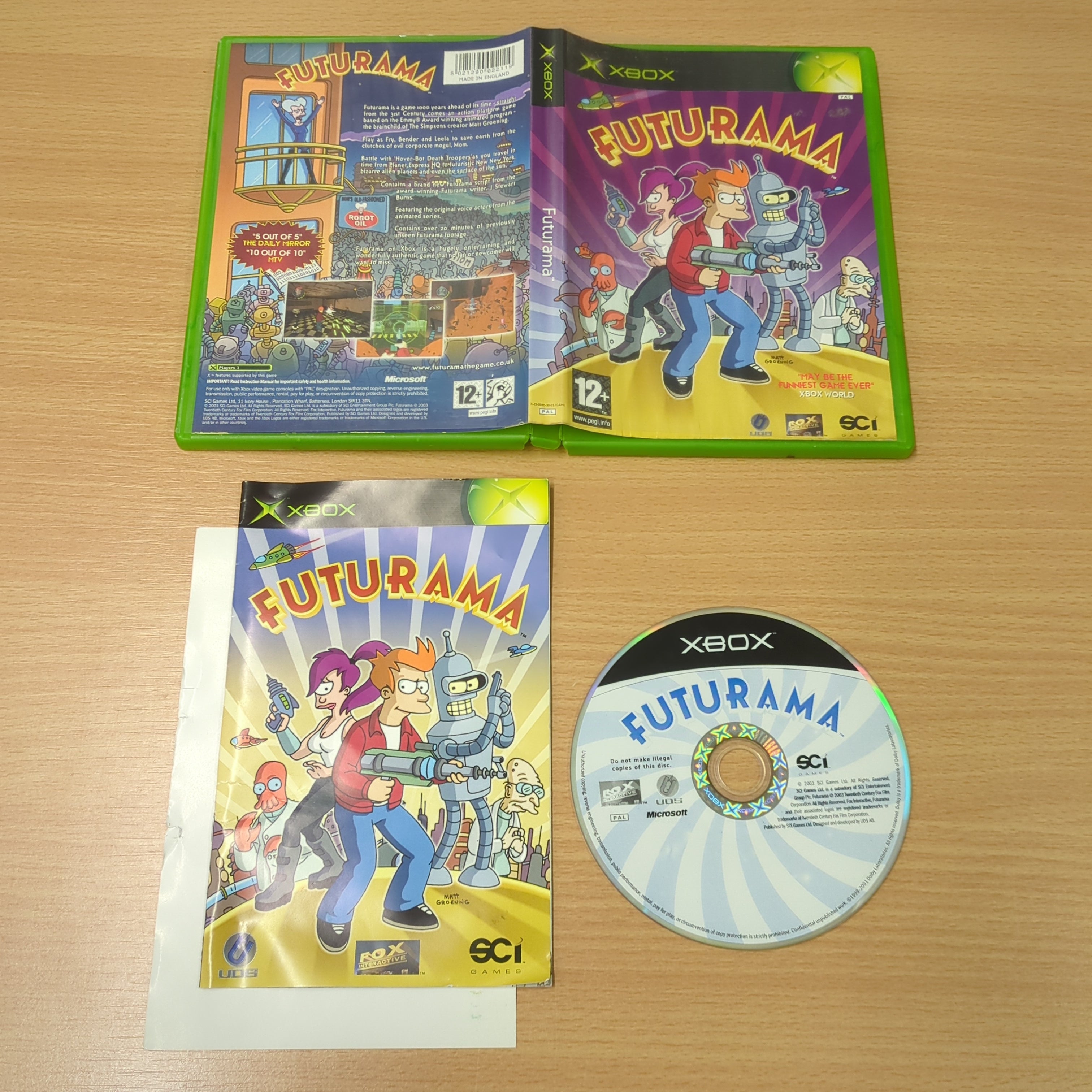 Futurama original Xbox game Futurama original Xbox game